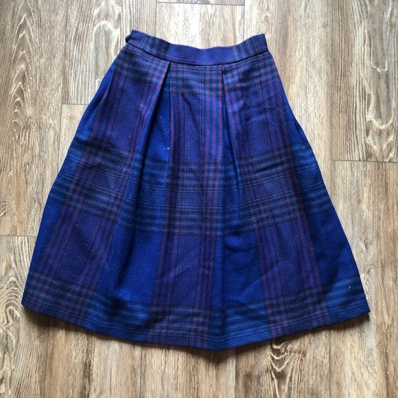 Jack Winter Dresses & Skirts - Vintage Jack Winter Women’s Size 12 Wool Plaid Pleated Skirt Tartan Midi